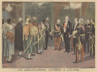 The Abyssinian Ambassadors at the Elysee Palace